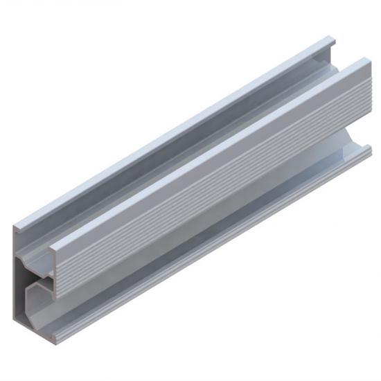 Anodized Aluminum Solar Rooftop Mounting Rail