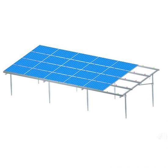 Aluminum Ground Solar Mounting System With Ground Screw Base